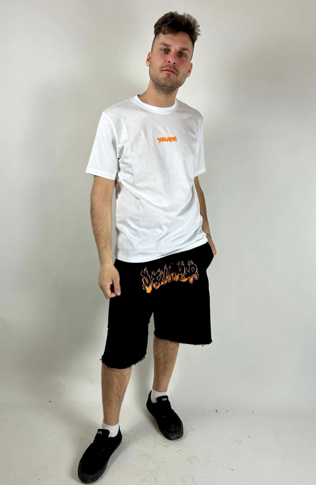 T-shirt Forever, Bianco/Arancio - Disclaimer