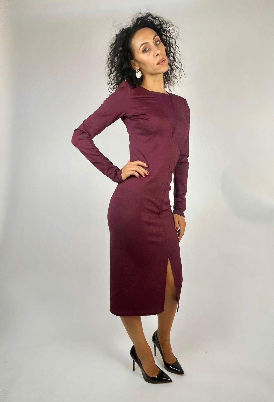 Abito Tubino Midi, Purple Red - Patrizia Pepe