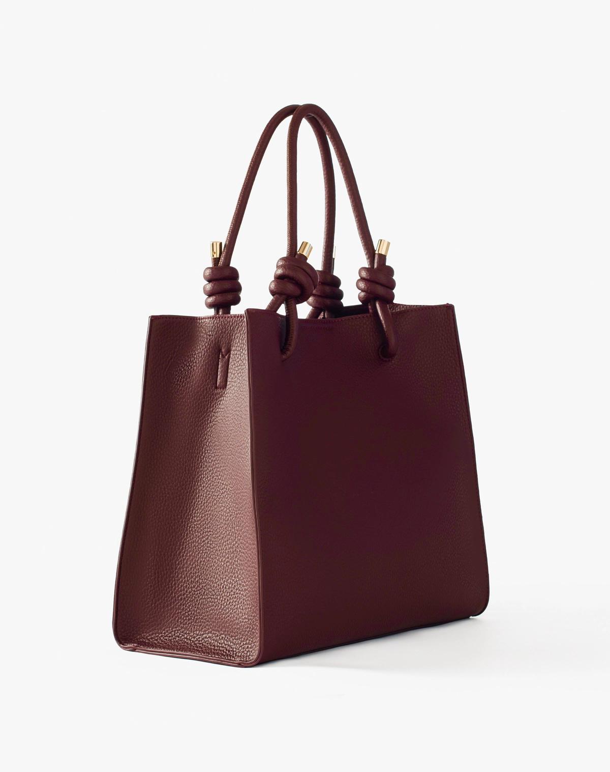 Bag Felicia Nodo, Burgundy - Manila Grace