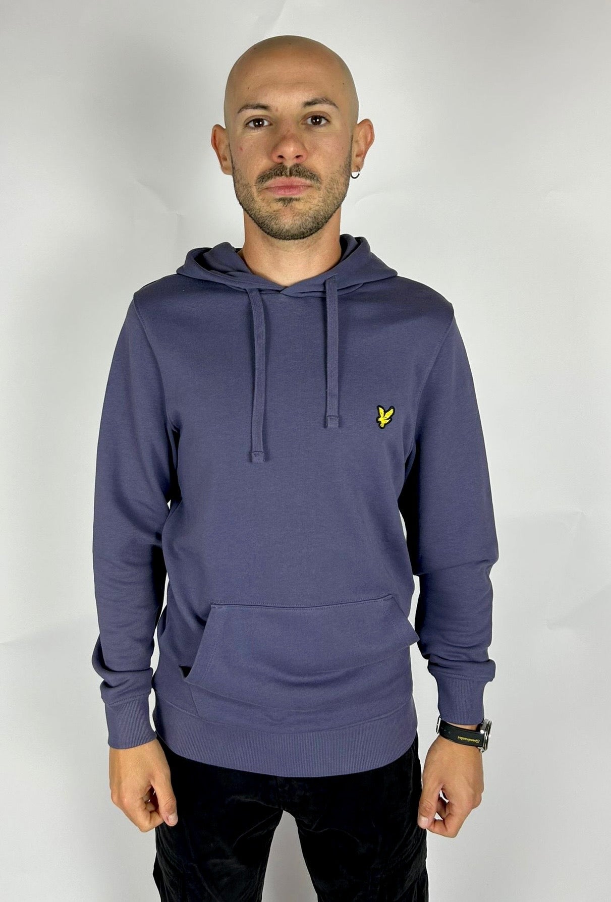Loopback Cotton Hoodie, Grey Stone - Lyle&Scott