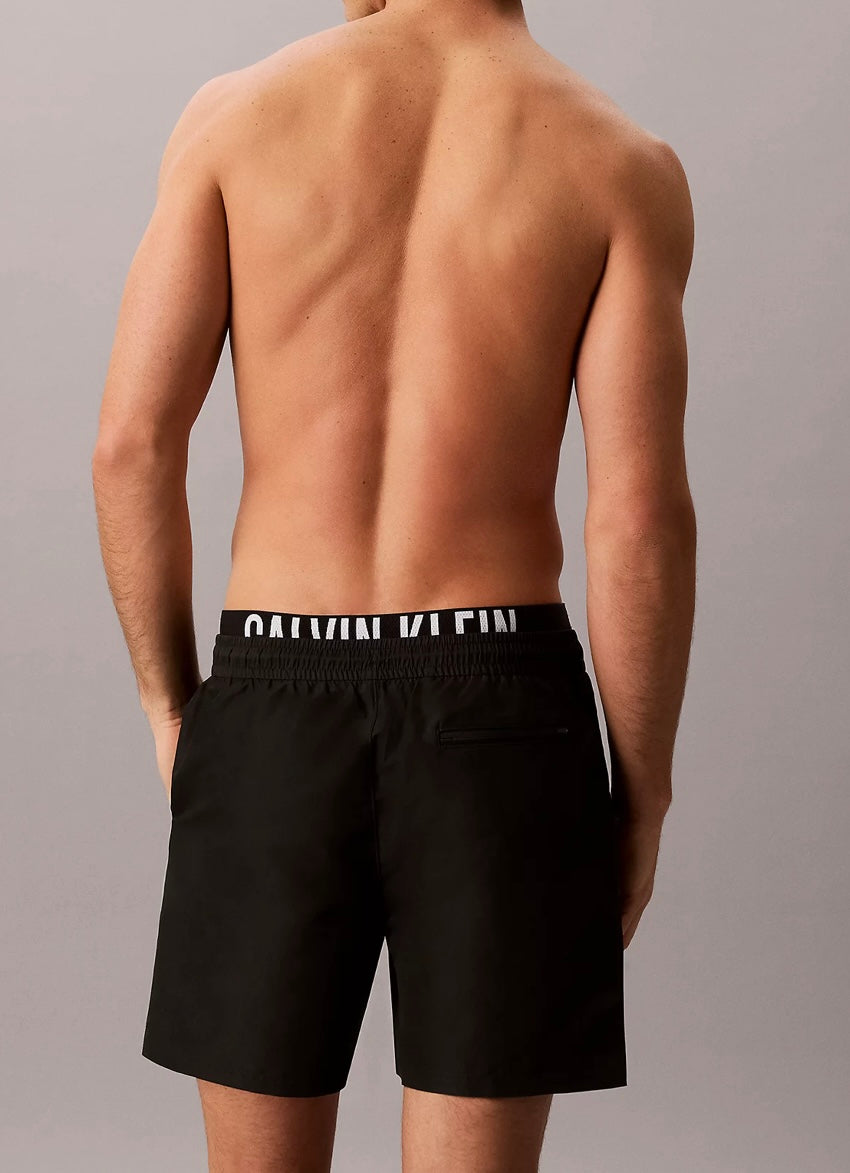 Costume Boxer Fascia Logo, Nero - Calvin Klein