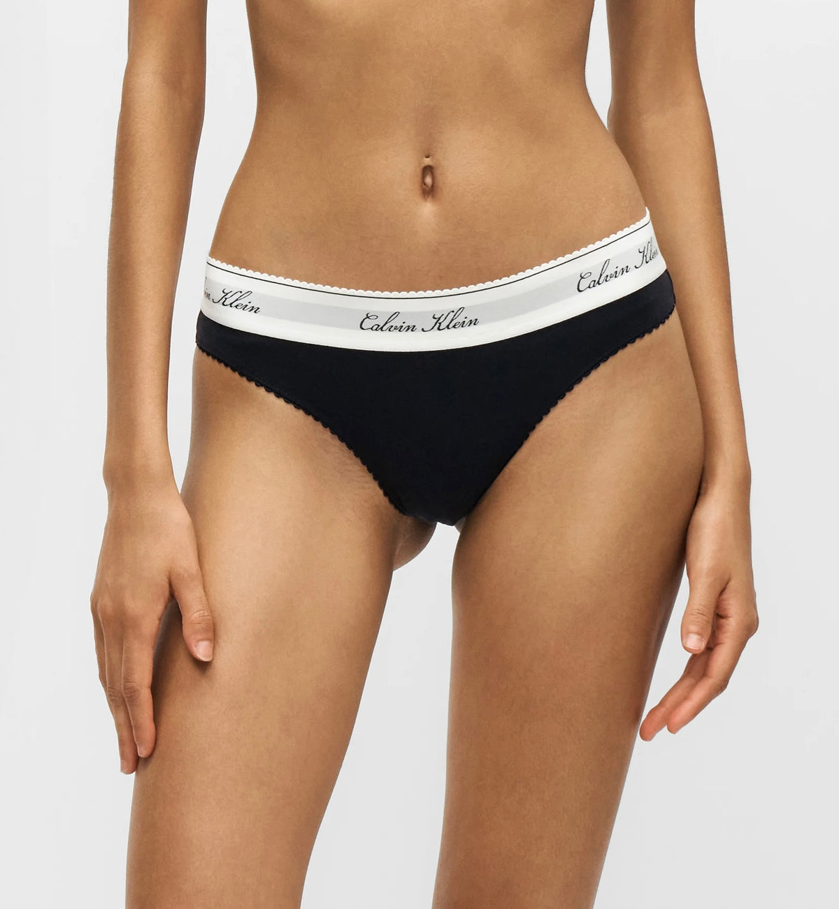 Perizoma Icon Cotton Modal, Nero - Calvin Klein