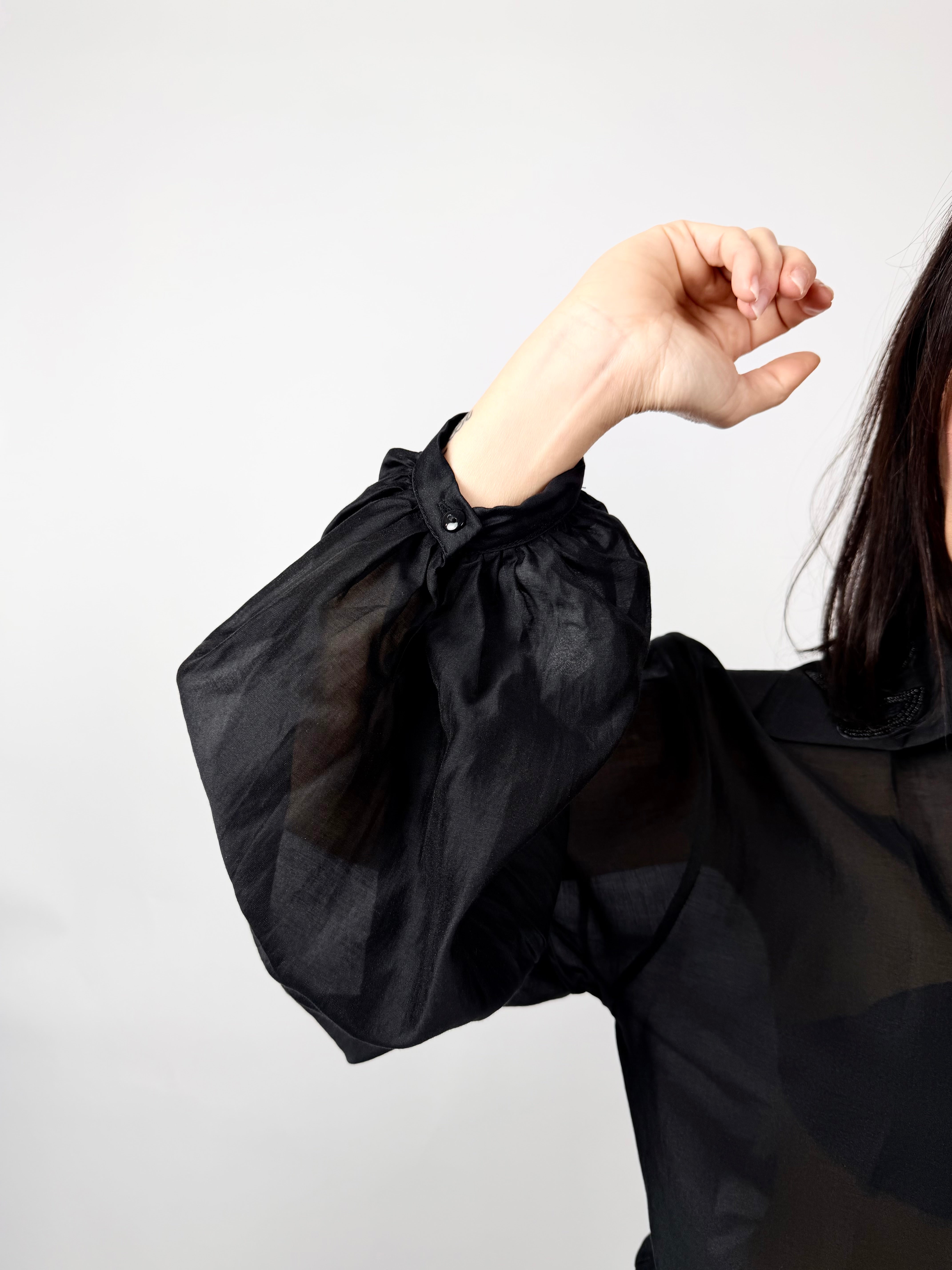Camicia Applicazioni Strass, Nero - Souvenir
