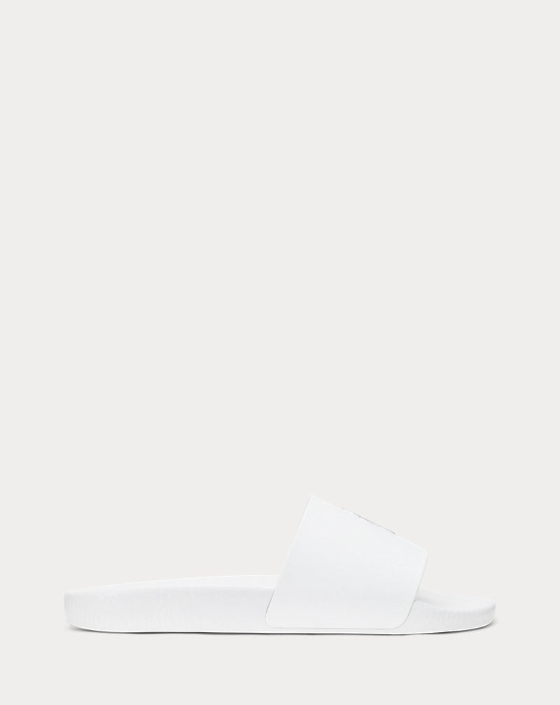 Ciabatta Logo Pony, Bianco/Blu - Polo Ralph Lauren