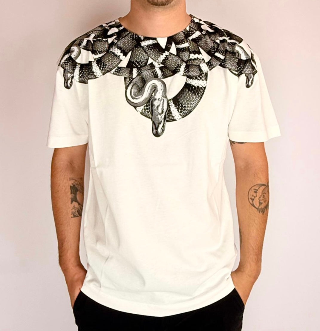 T-shirt Snake, White - County Of Milan