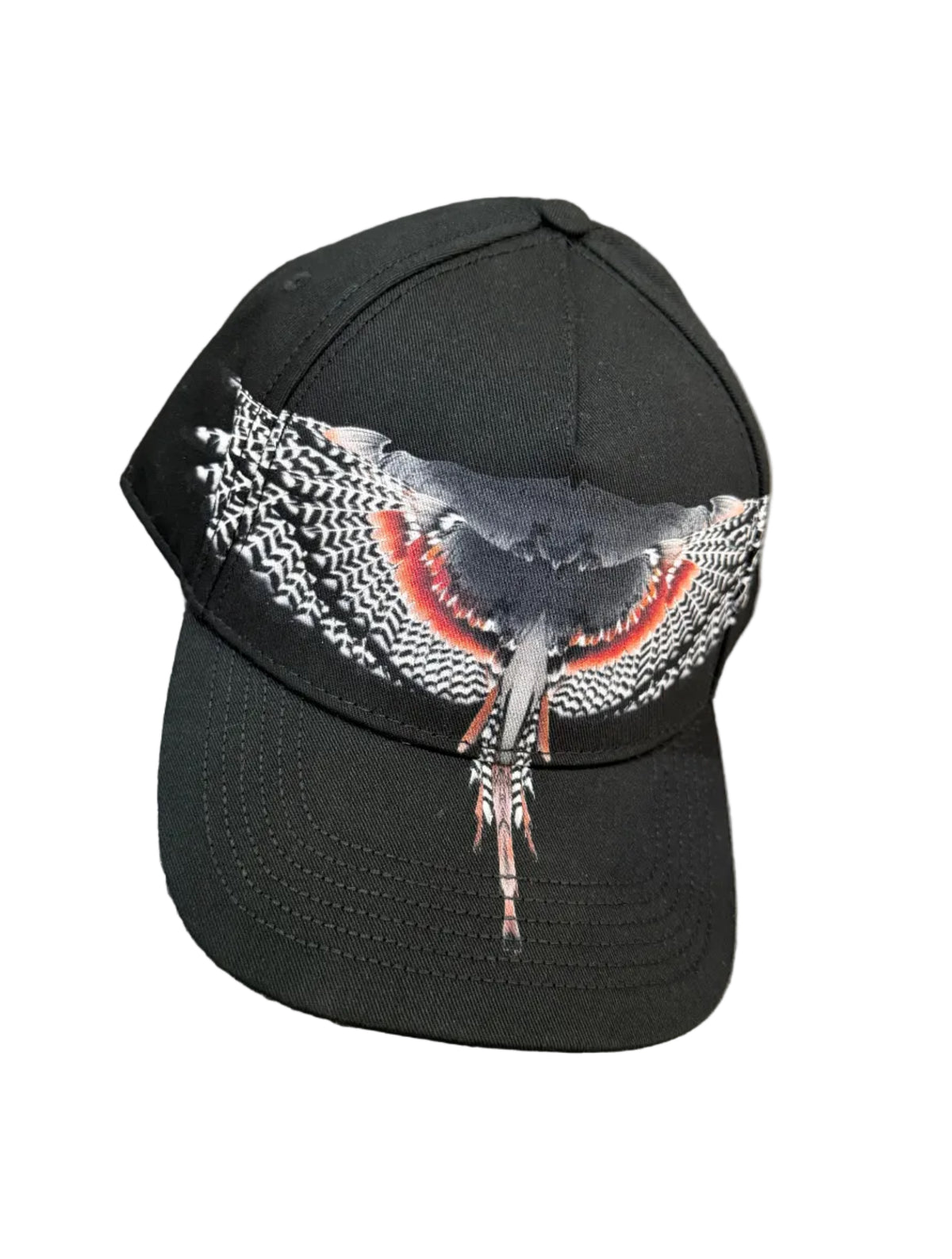 Cappello Baseball Black/Red Wings, Nero - County Of Milan