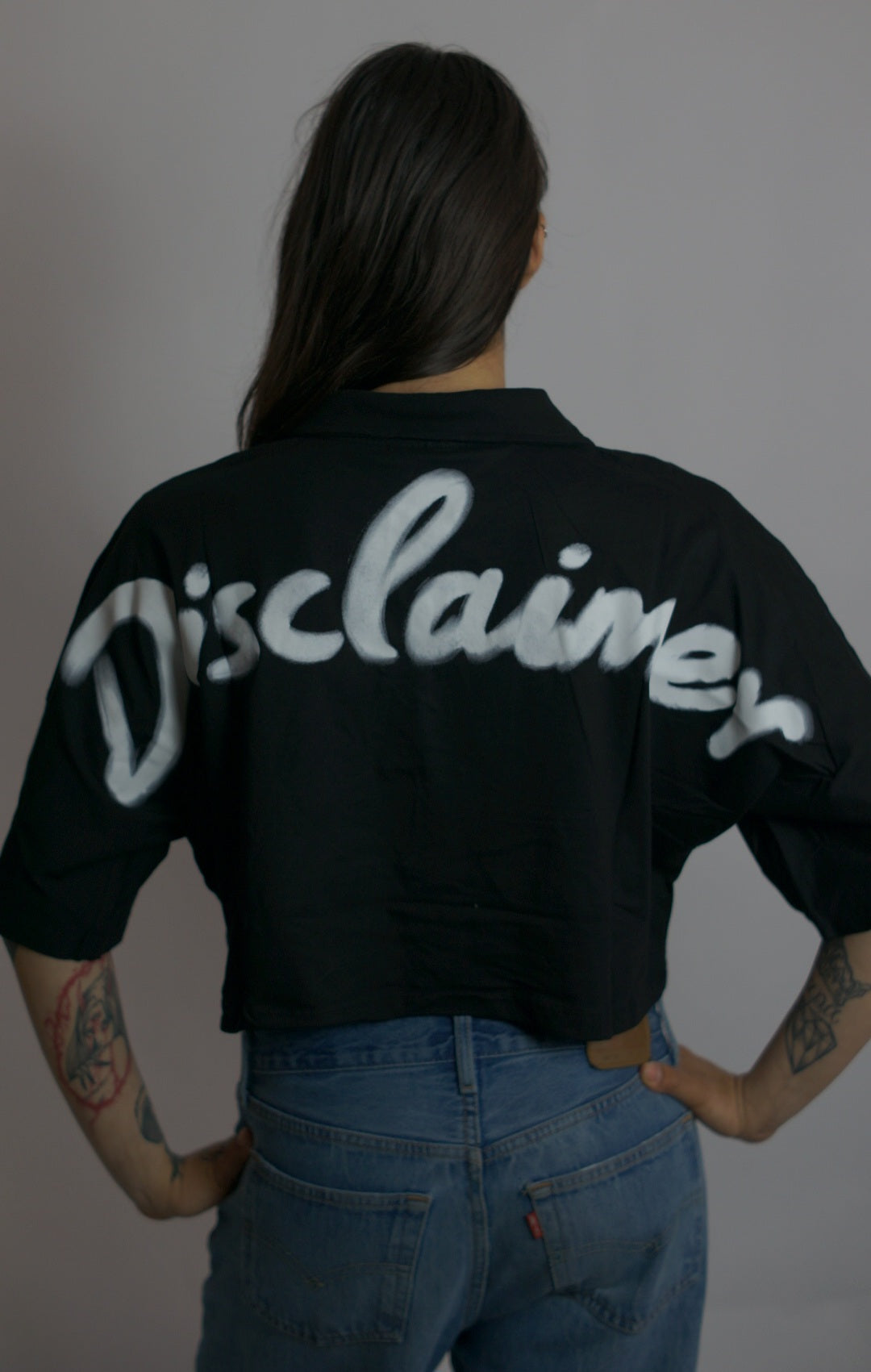 Polo Crop Mini Logo, Nero - Disclaimer