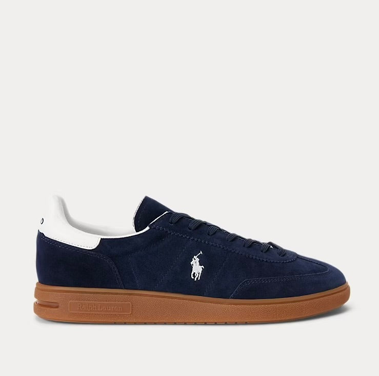 Sneakers Suede, Blue Navy/White - Polo Ralph Lauren