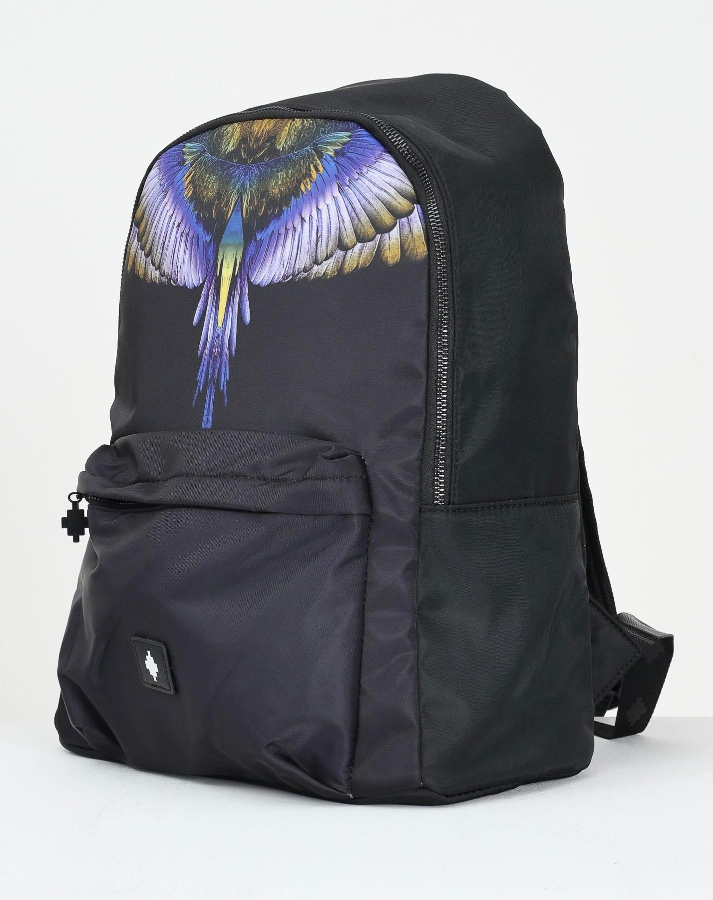 Backpack Naylon Light Blue Wings, Jet Black - County Of Milan