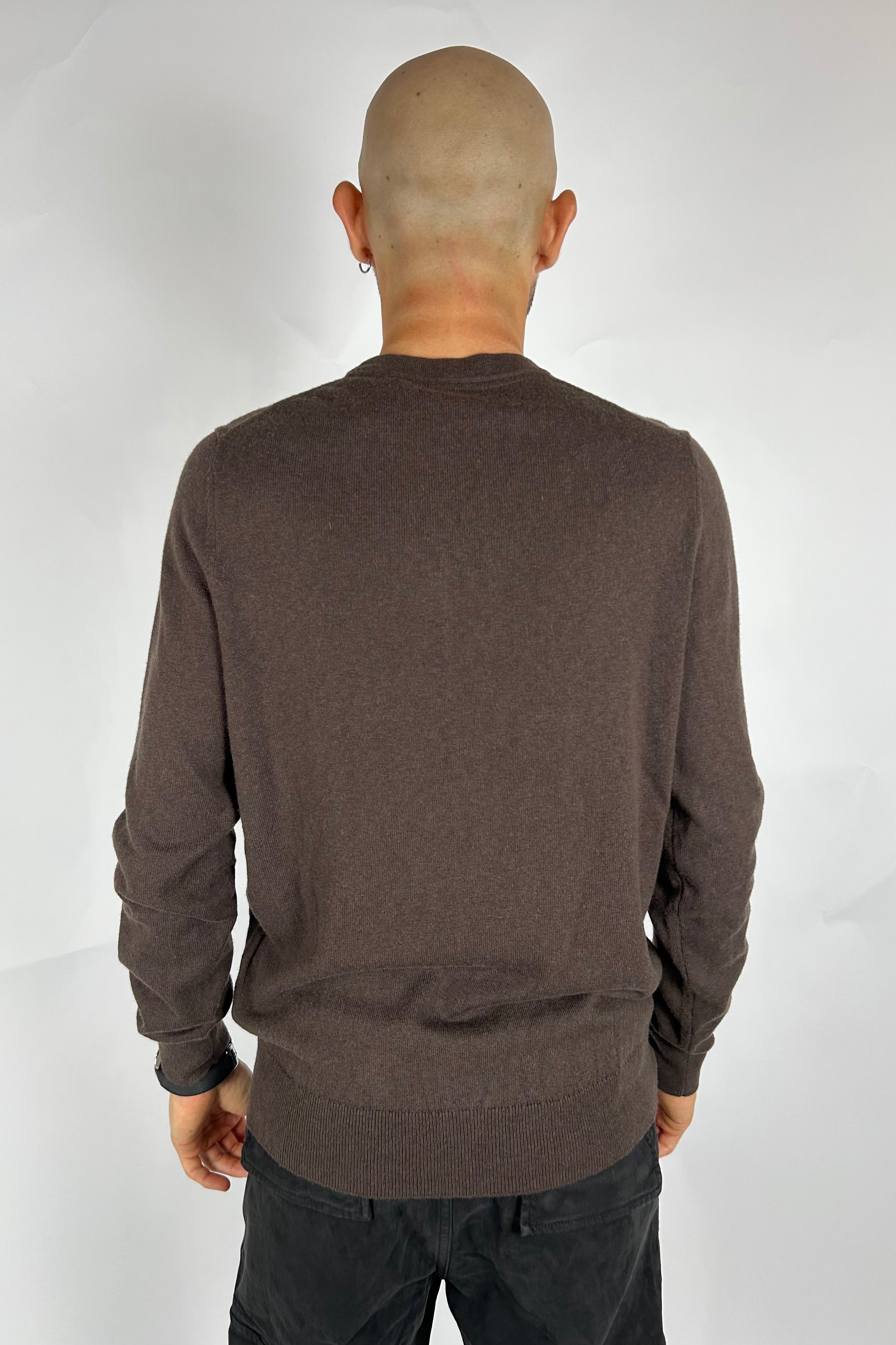 Cotton Merino Crew Neck Jumper, Espresso - Lyle&Scott