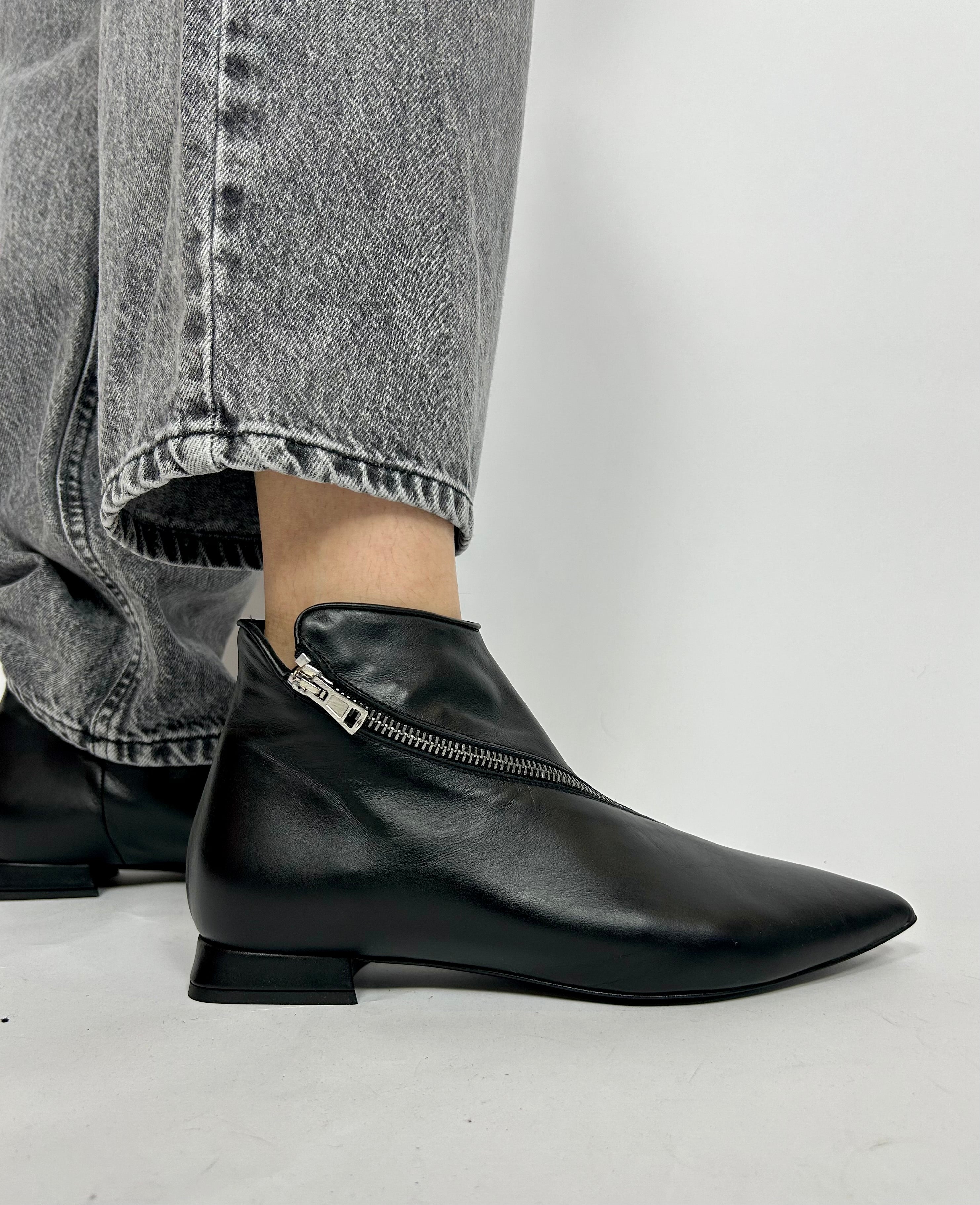 Stivaletto Zip, Nero - Kate Libertine