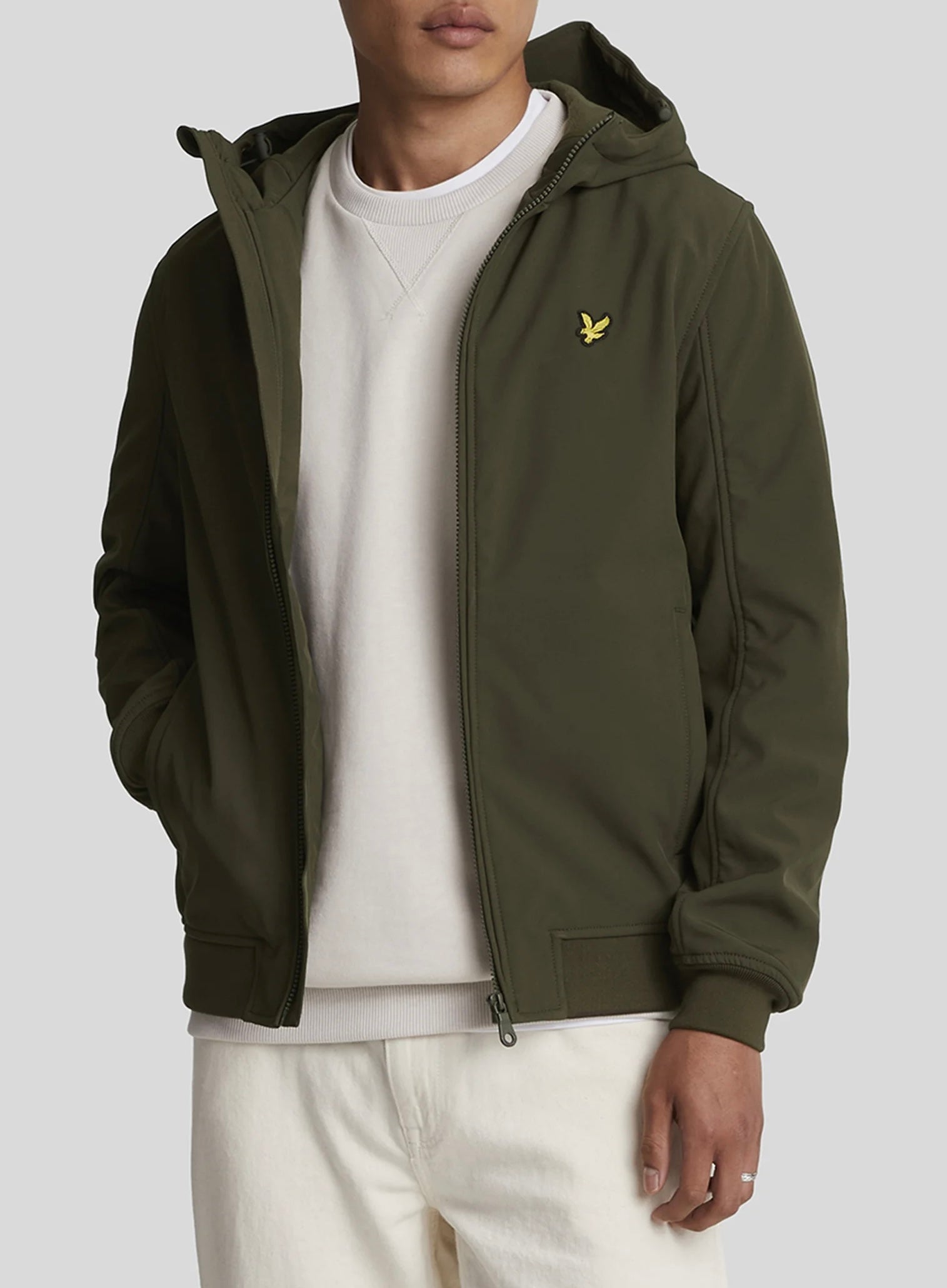 Softshell Jacket Padded, Olive - Lyle&Scott