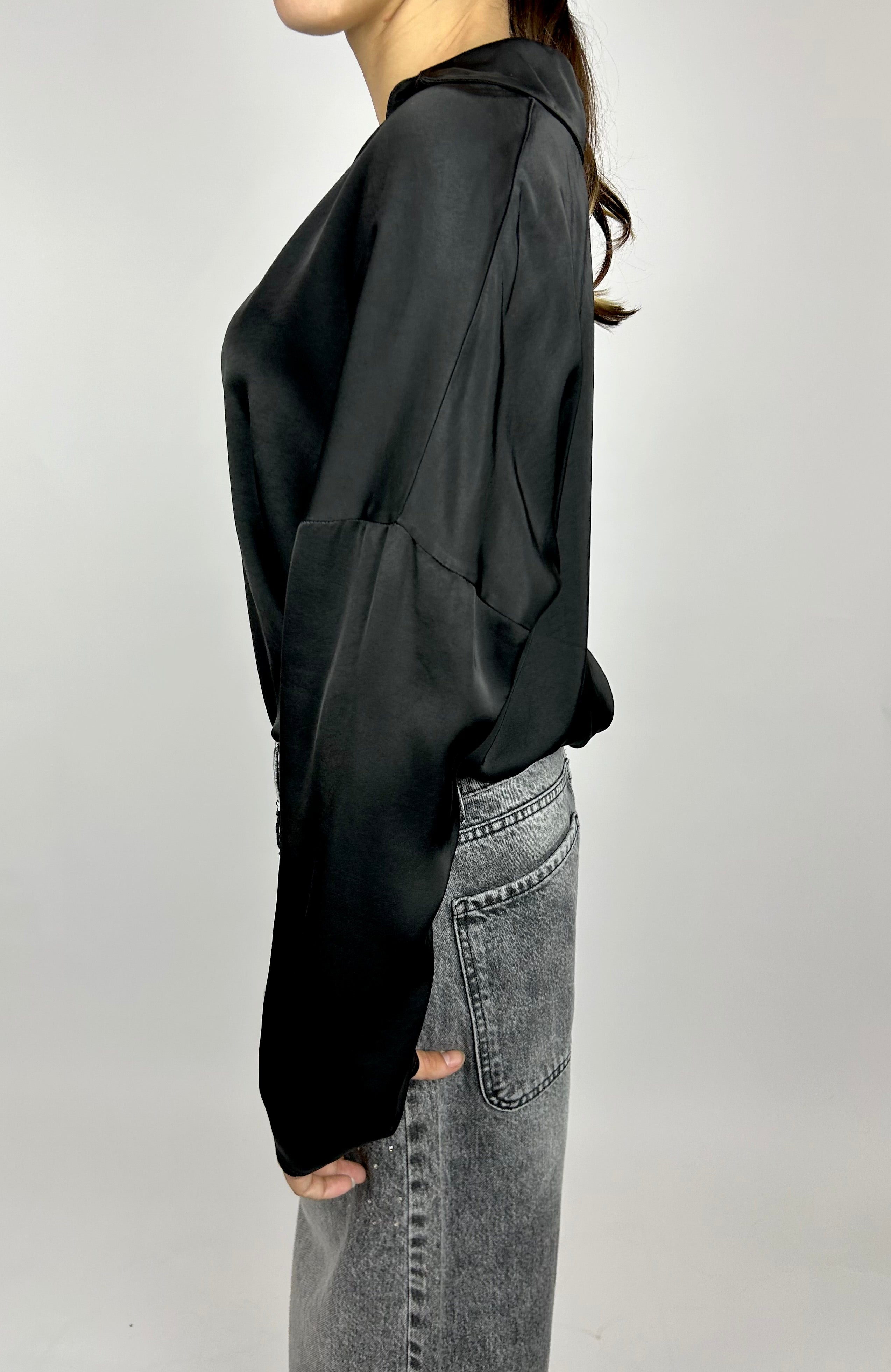 Blusa Viscosa Scollo V - Philia Loft