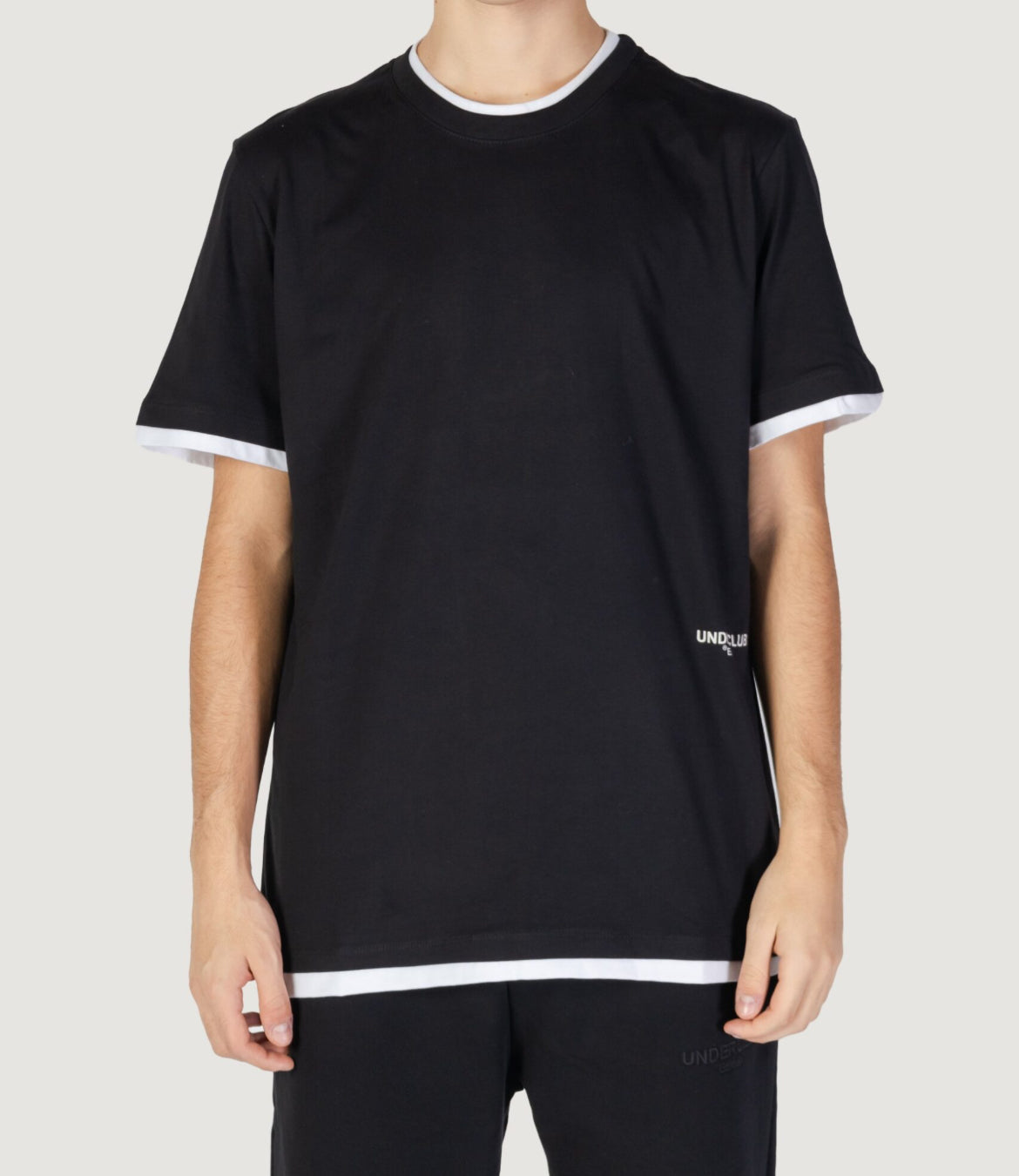 T-shirt Bordi Bianchi, Nero - UNDERCLUB