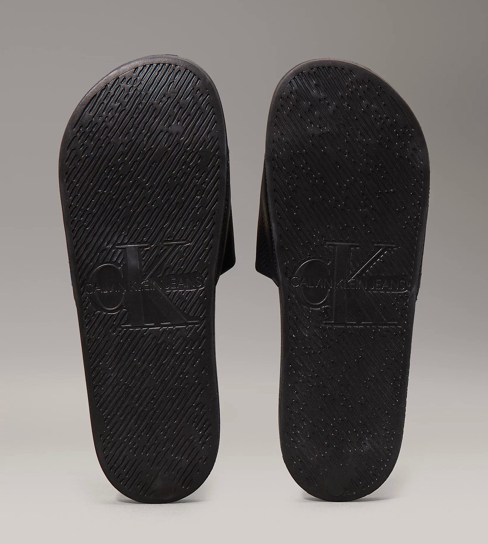 Ciabatte Logo, Total Black - Calvin Klein