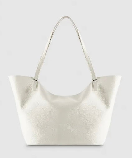 Shopping Bag Martellata, Bianco Ottico - Patrizia Pepe