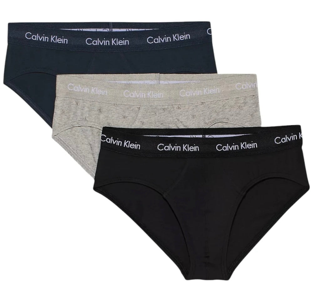 3PACK Slip Cotton Stretch, Tricolore - Calvin Klein