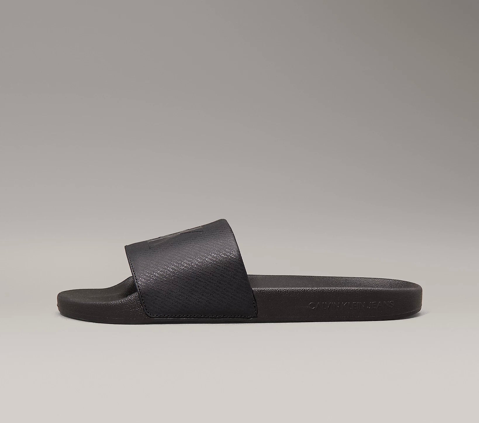 Ciabatte Logo, Total Black - Calvin Klein