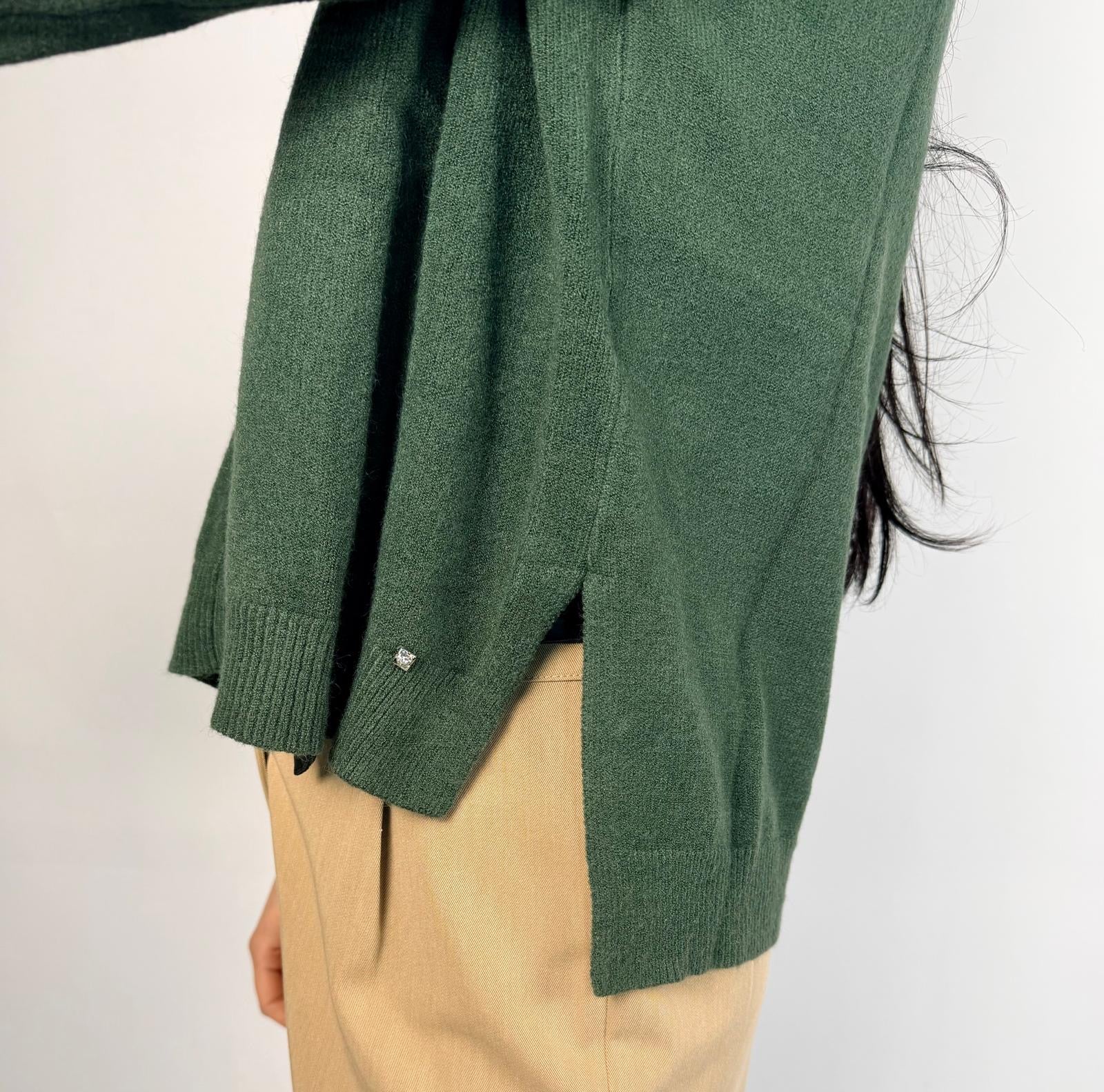 Cardigan Viscosa, Verde - White Wise