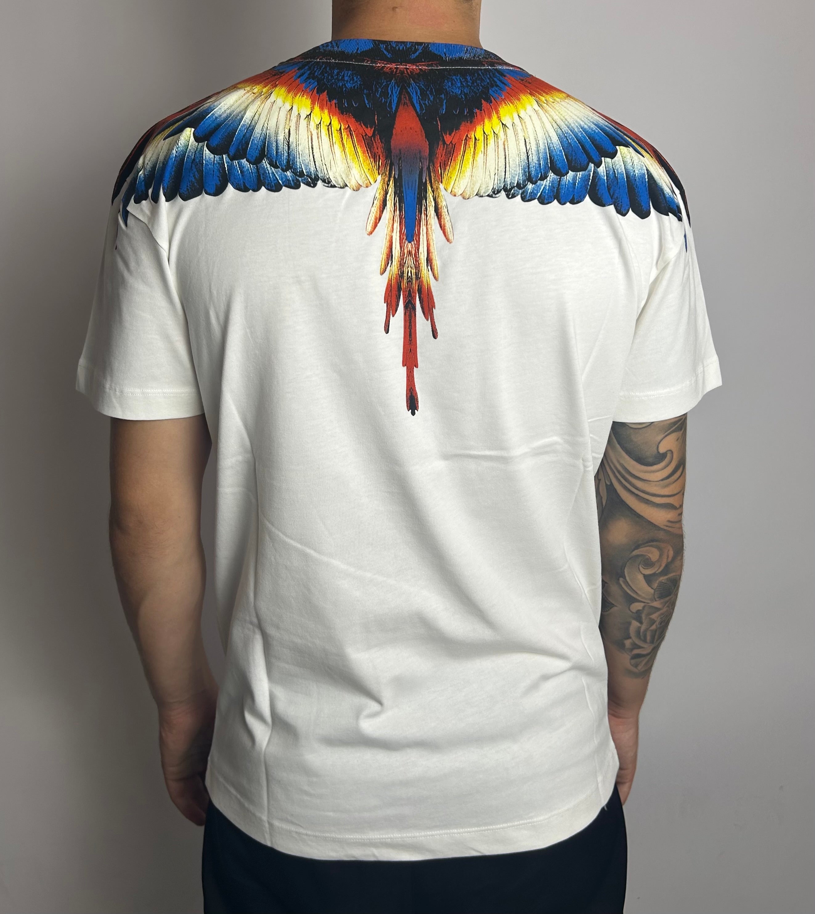 T-shirt Blue&Red Wings, White - County Of Milan