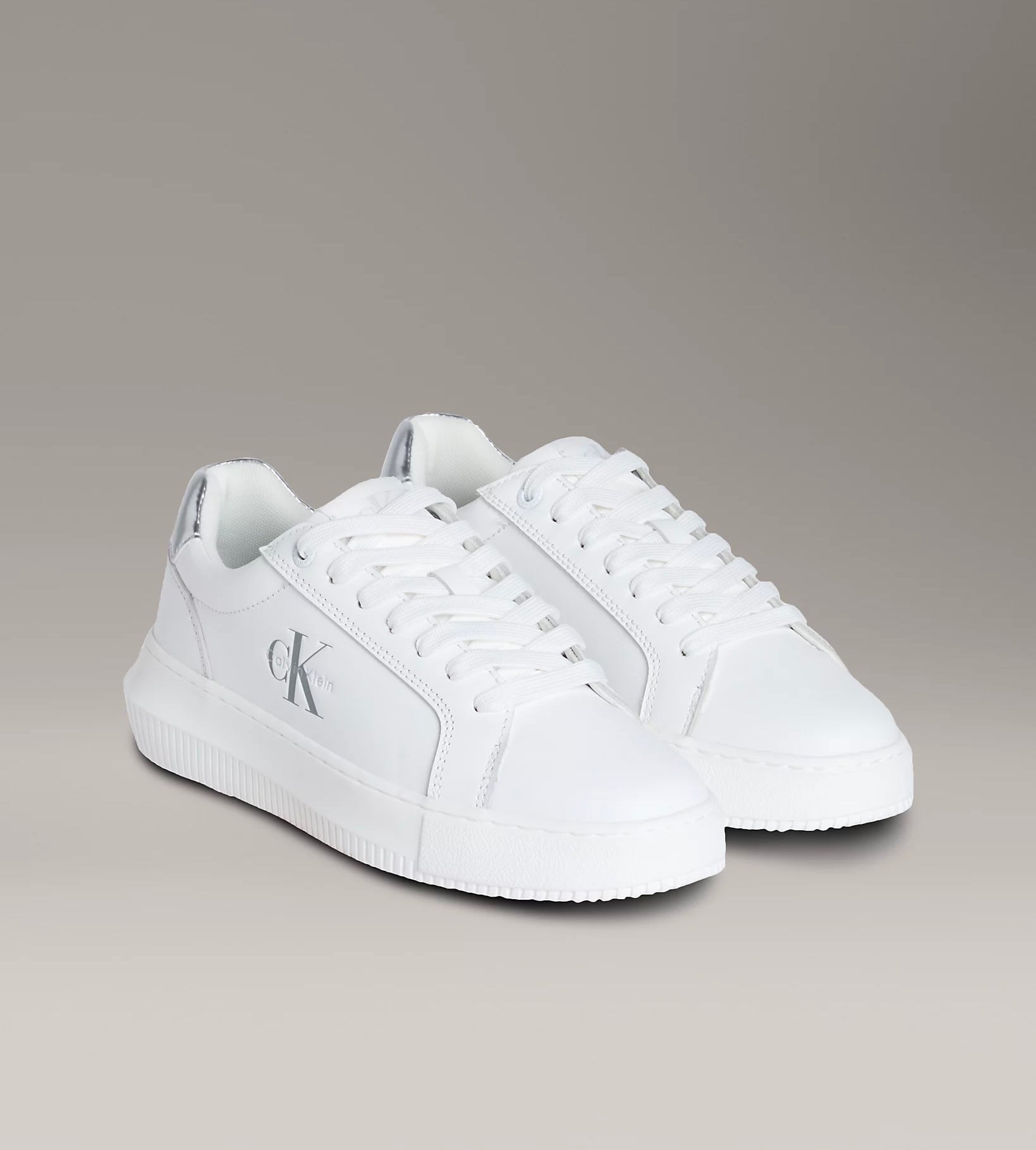 Classic Sneakers, Silver - Calvin Klein