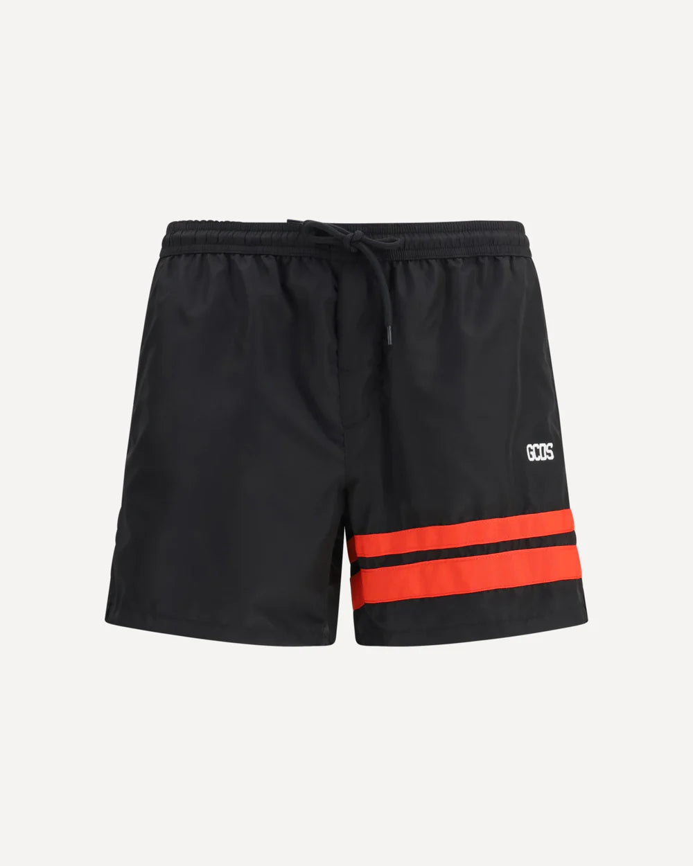 Costume Boxer Bande Rosse, Nero - GCDS