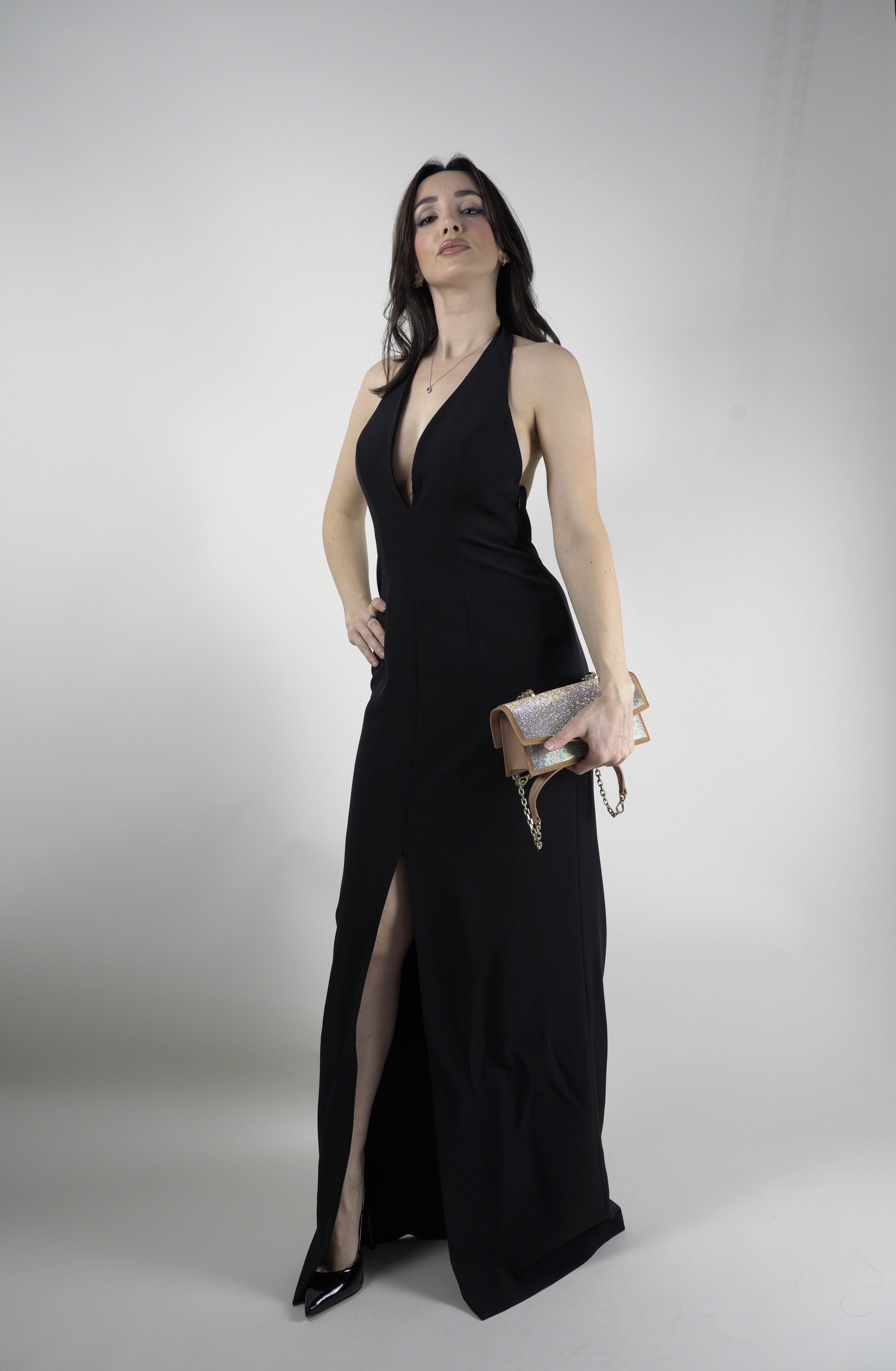 Split Dress, Black - JIJIL