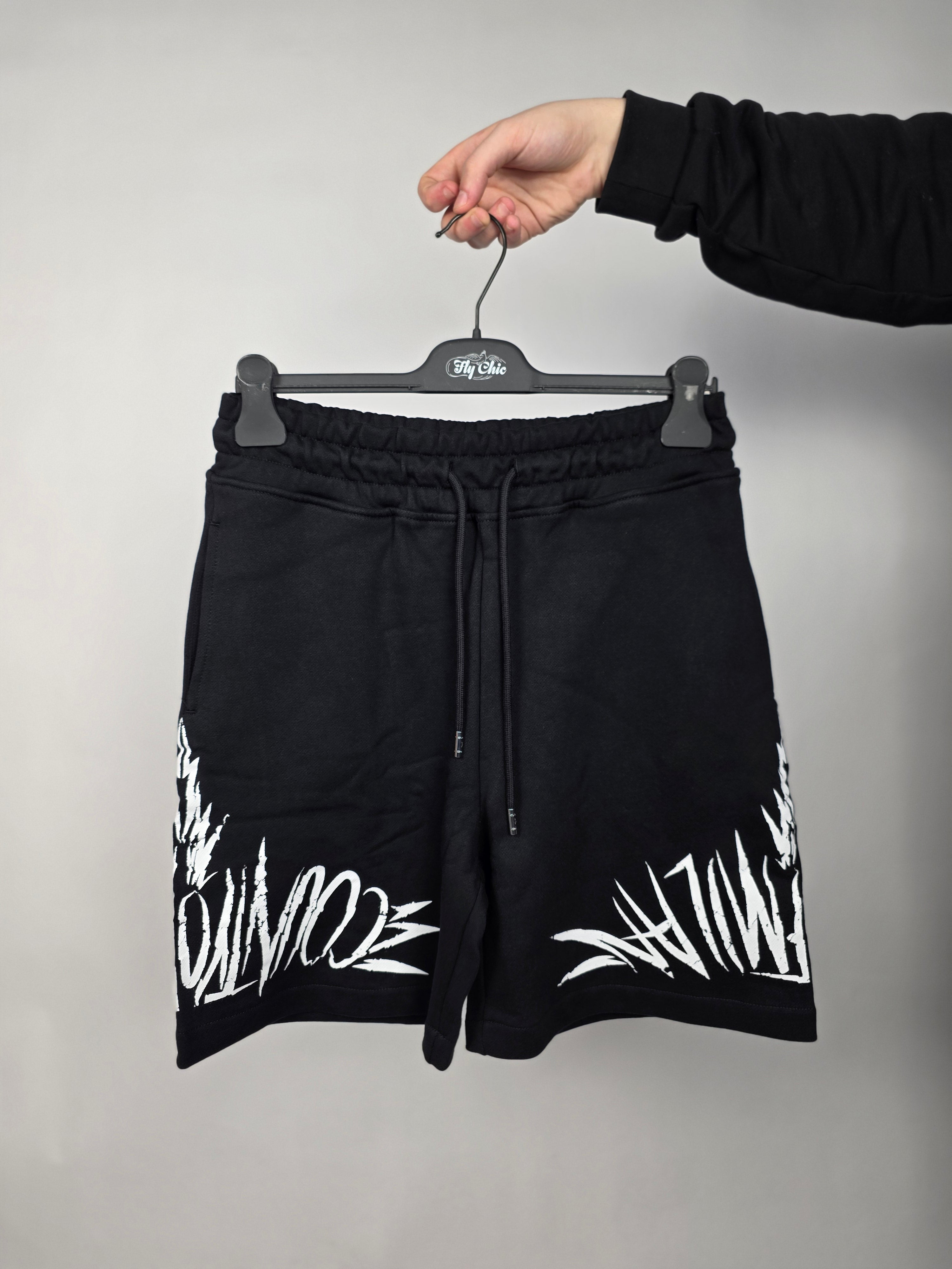 Pantaloncino Logo Stylized, Nero/Bianco - County Of Milan