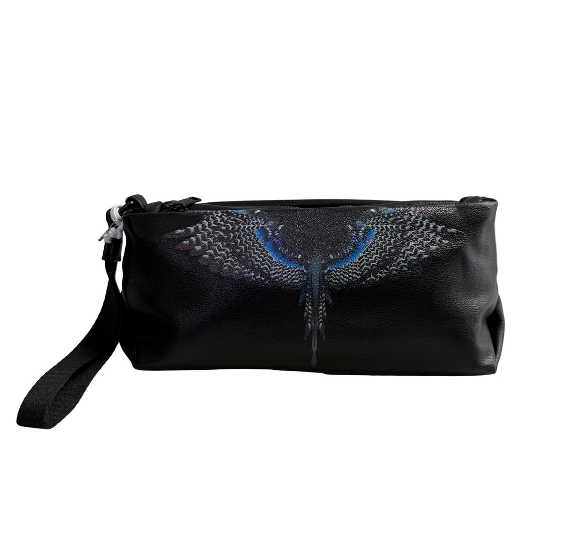 Borsello Double Zip Black/Blue Wings, Nero - County Of Milan