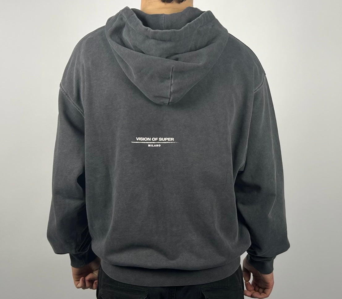 Zip Hoodie Grey - Vision Of Super