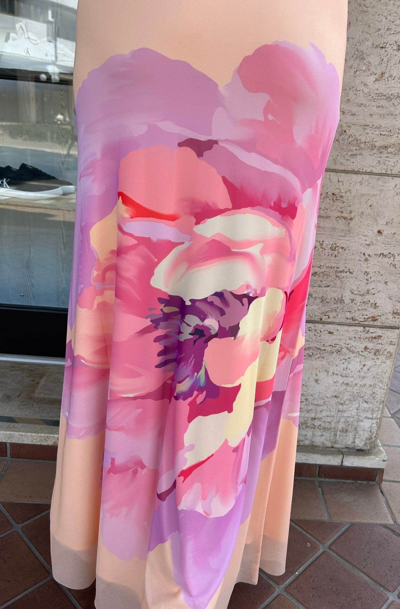 Dress Peach Flowers - Patrizia Pepe