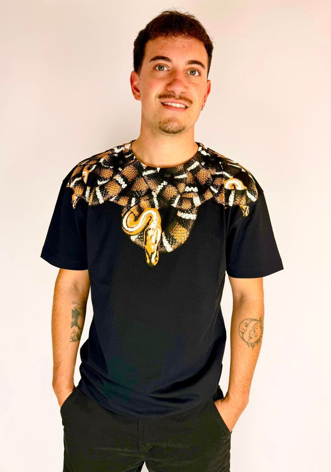 T-shirt Snake, Old Gold - County Of Milan