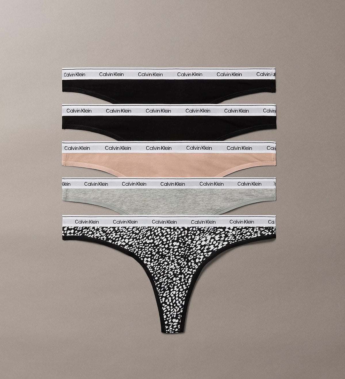 5PACK Perizoma Icon Logo, Multicolore - Calvin Klein