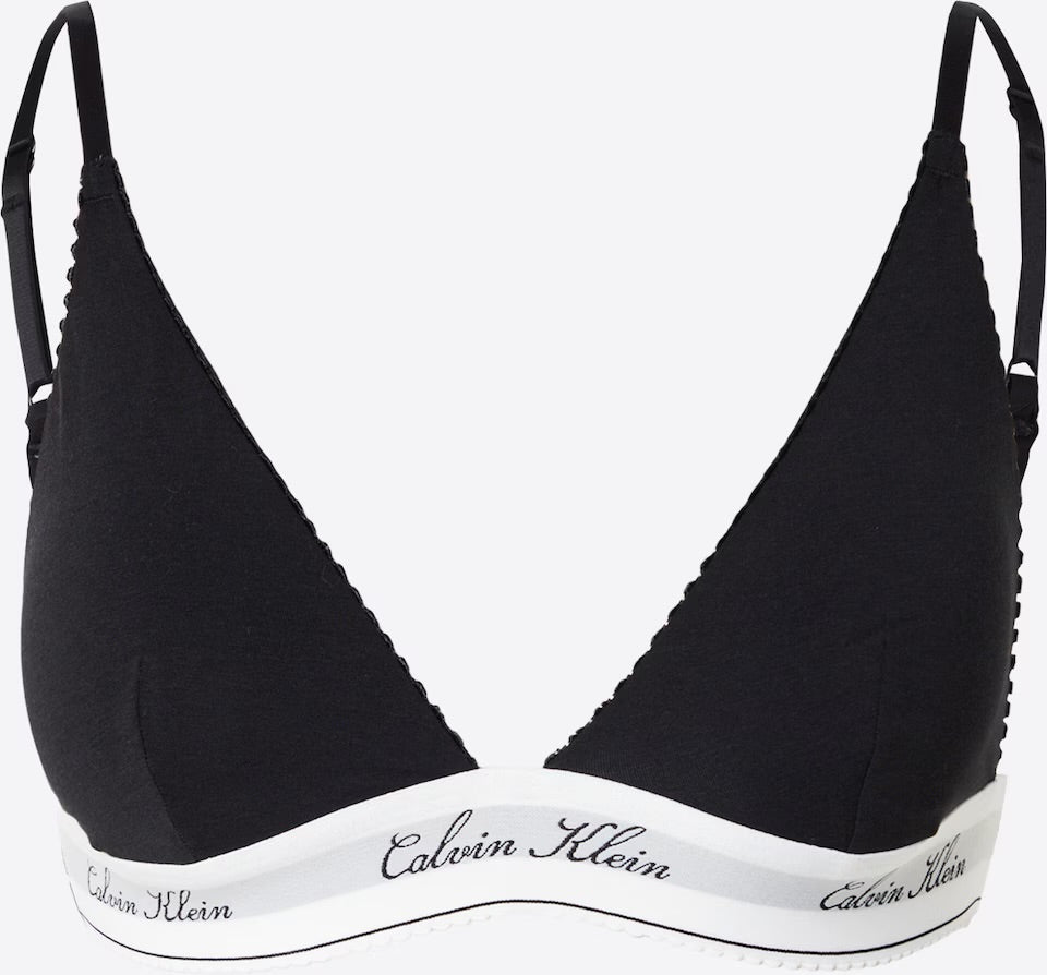 Reggiseno Triangolo Lightly Lined, Icon Cotton Modal, Nero - Calvin Klein