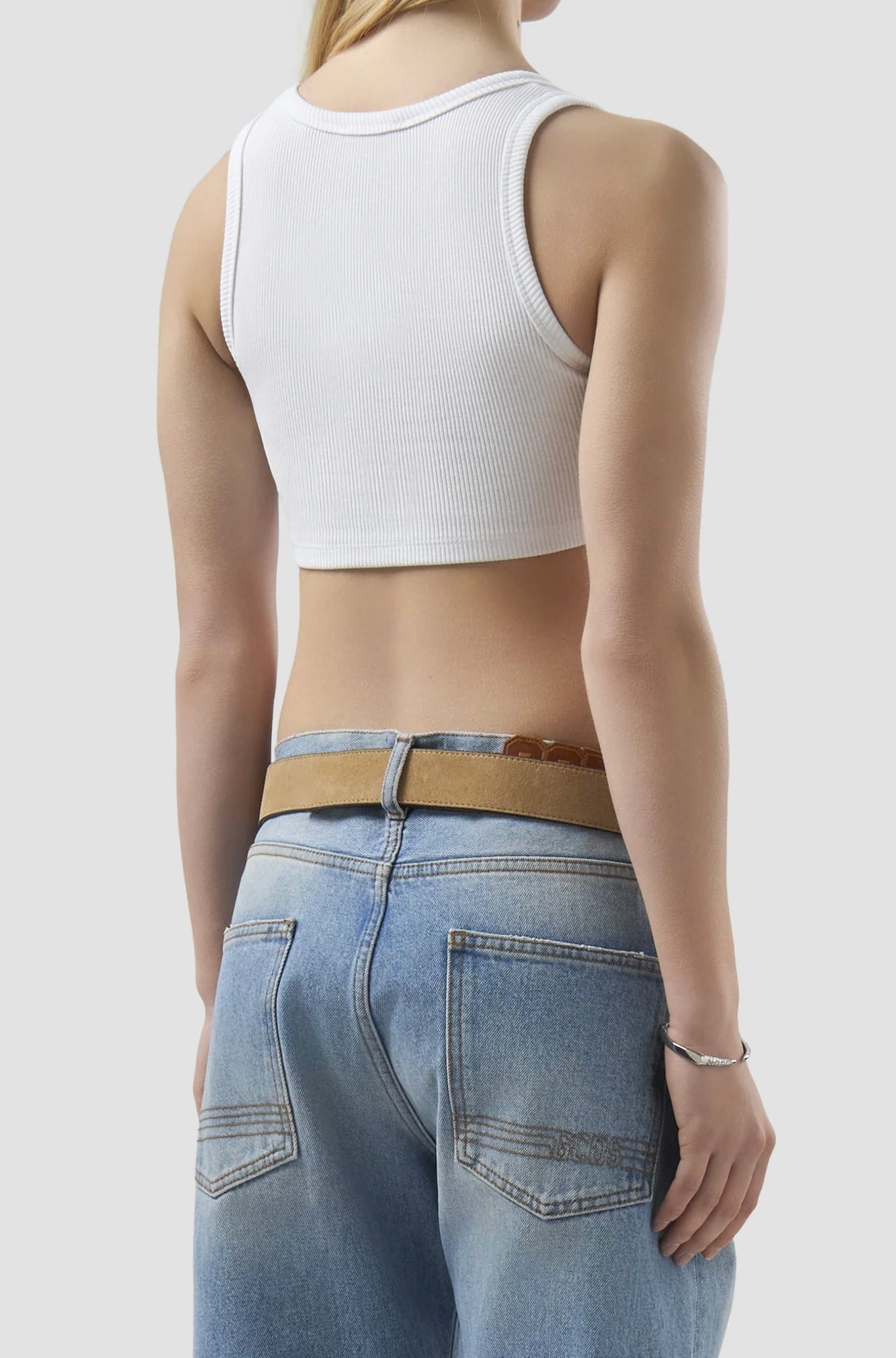 Mini Top Costine, Bianco - GCDS