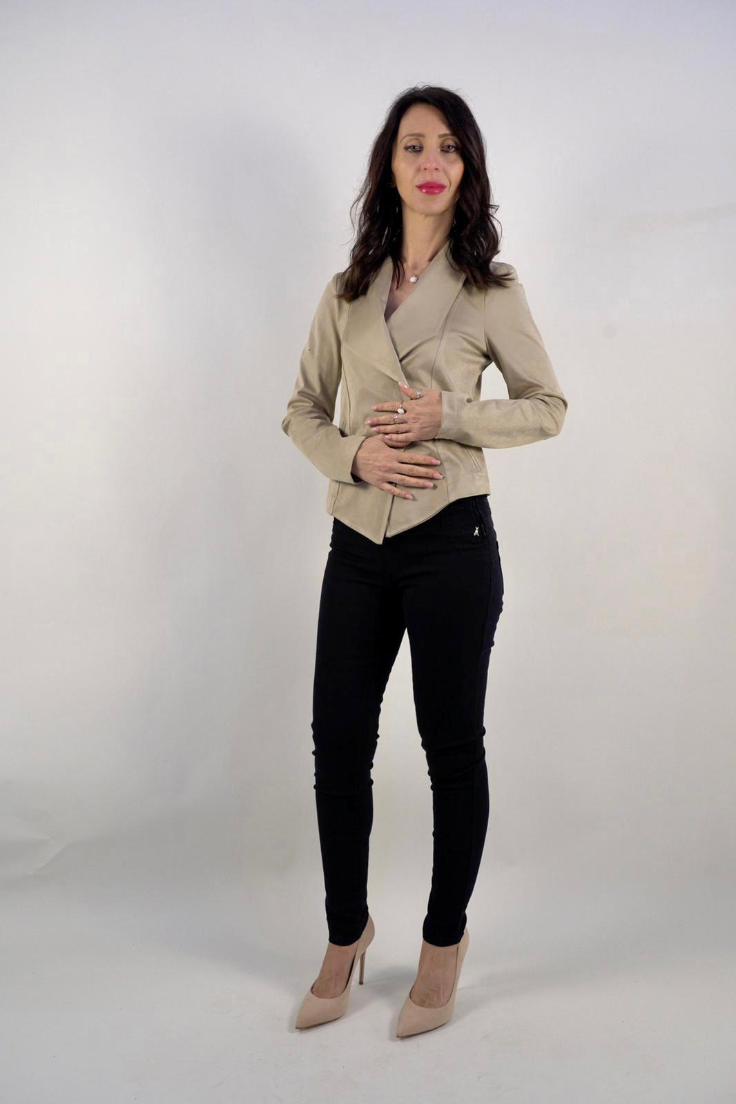 Suede Jacket - White Wise