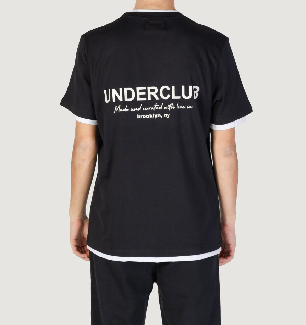T-shirt Bordi Bianchi, Nero - UNDERCLUB