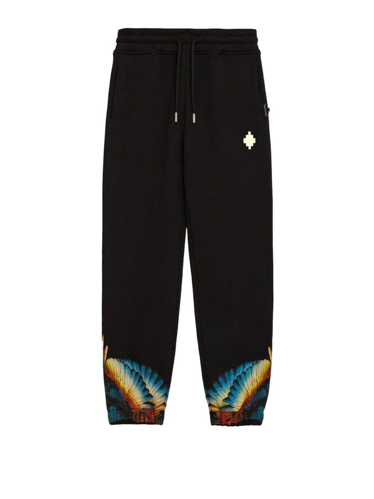 Pant Red&Blue Wings, Jet Black - County Of Milan