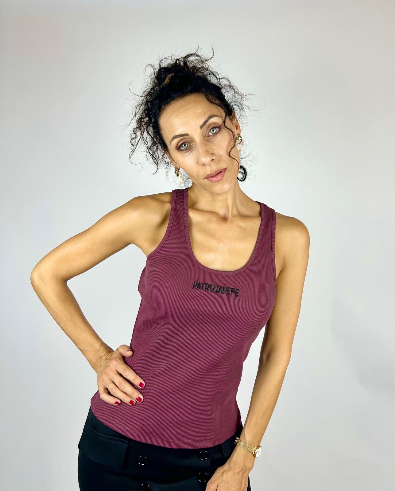 Canotta Costine, Purple Red - Patrizia Pepe