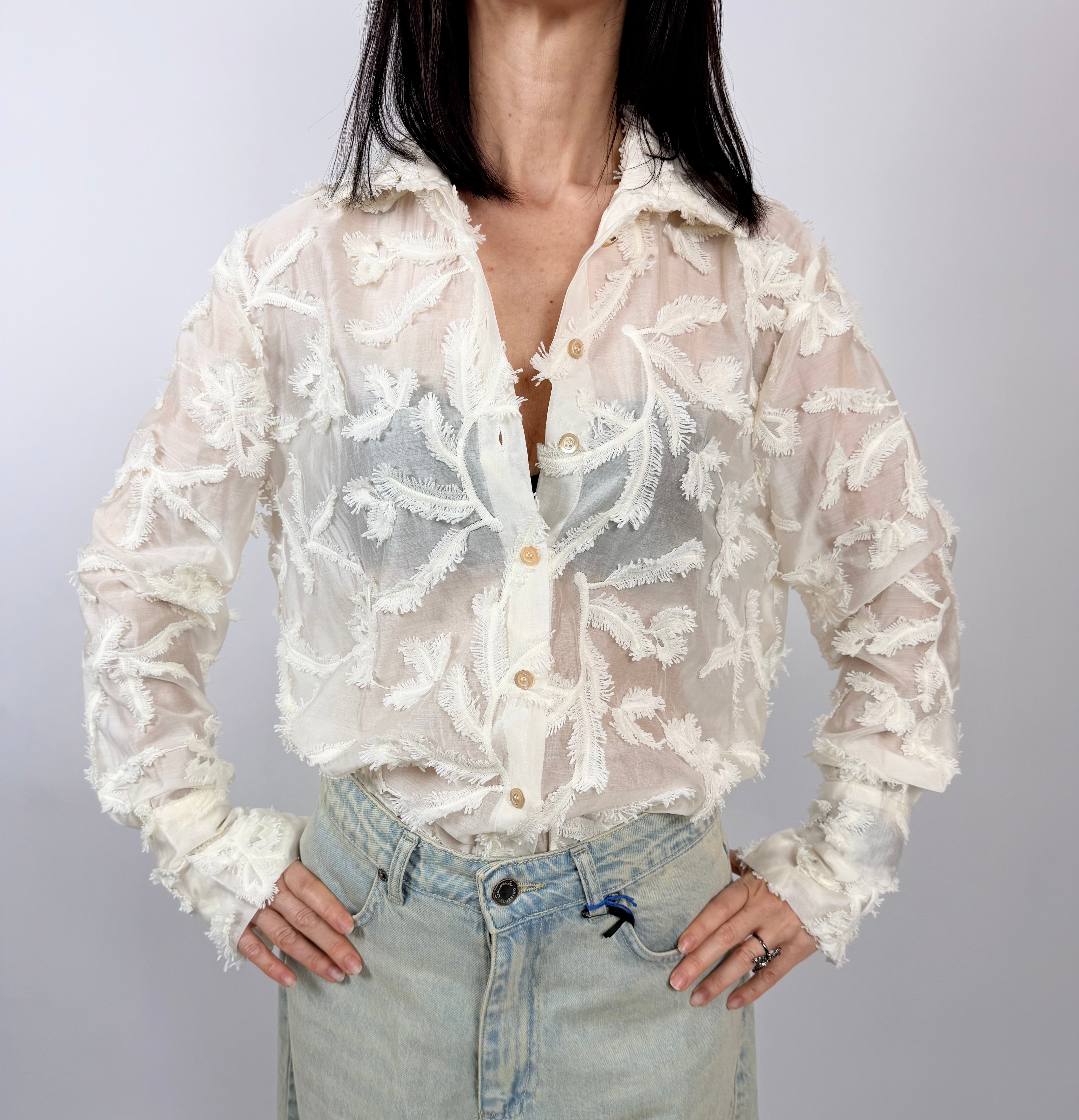 Camicia Fru Fru, Panna - Souvenir