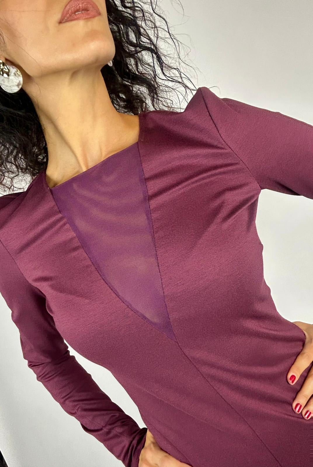 Abito Tubino Midi, Purple Red - Patrizia Pepe