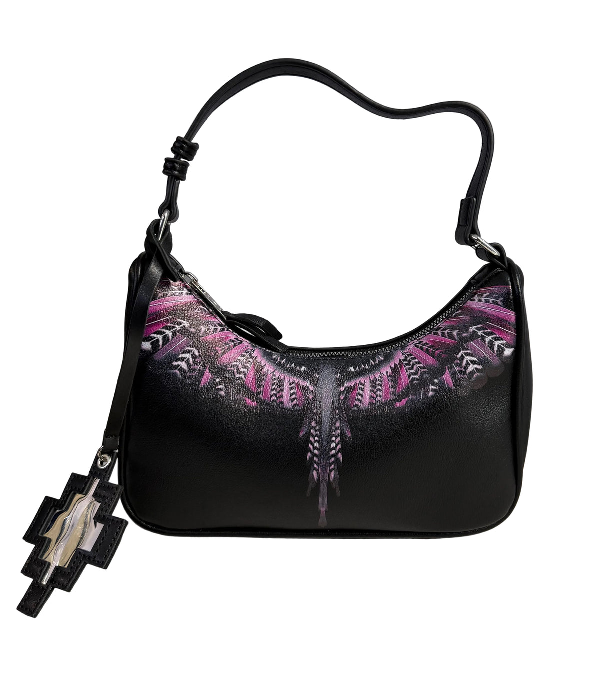 Borsa A Spalla Pink Wings, Nero - County Of Milan