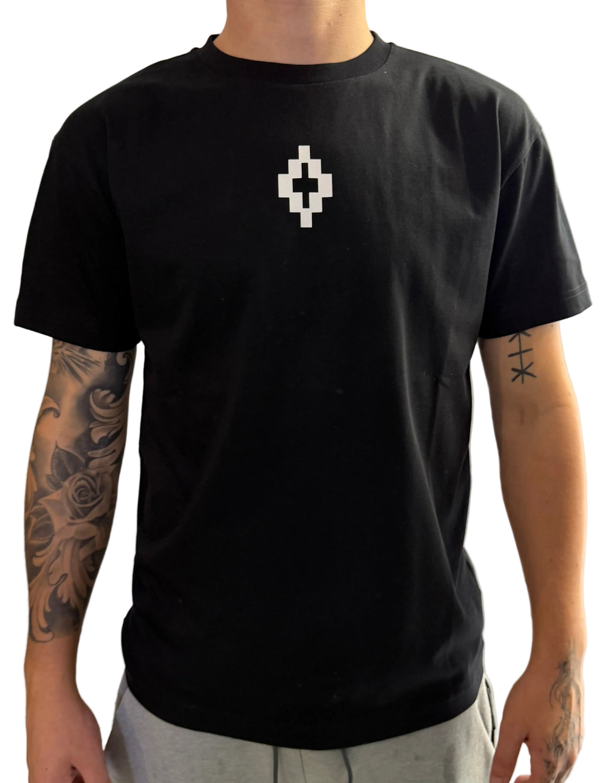 T-shirt Logo, Black/Red Wings, Nero - County Of Milan