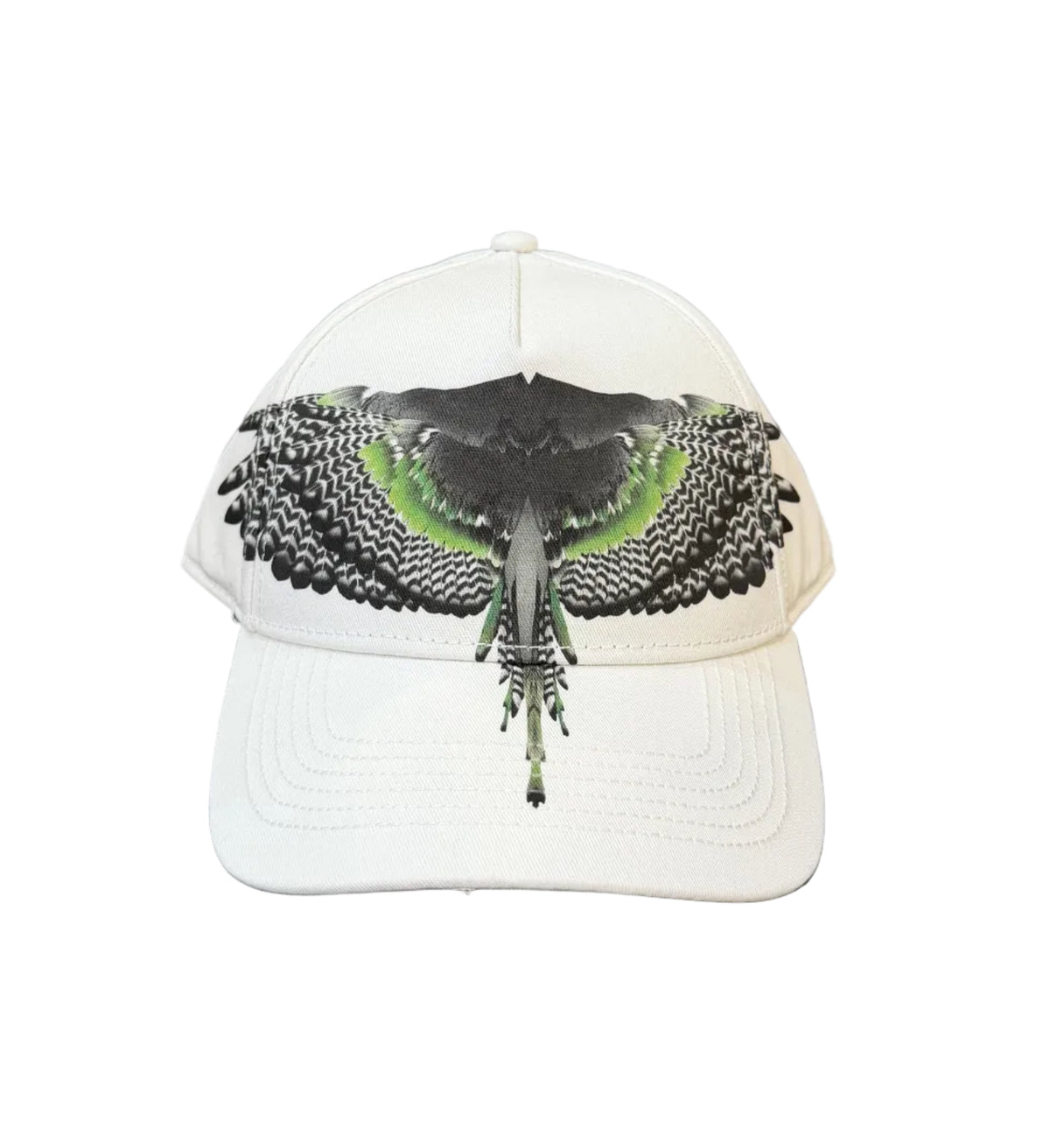 Cappello Baseball Black/Green Wings, Bianco - County Of Milan