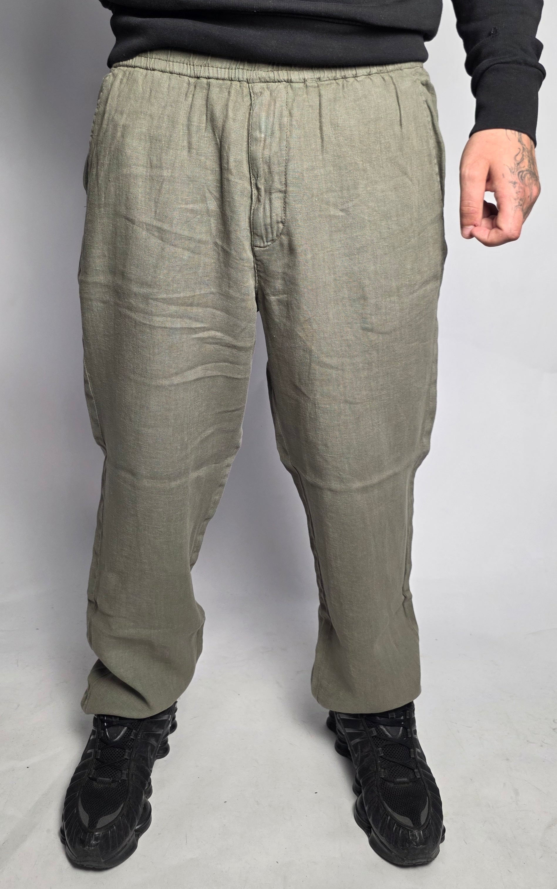 Pantalone Chino Lino, Militare - Lyle&Scott