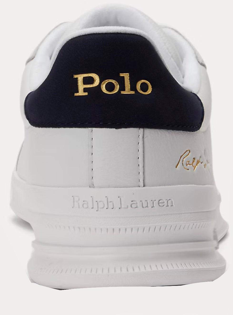 Sneakers Pelle, White/Blu Navy - Polo Ralph Lauren