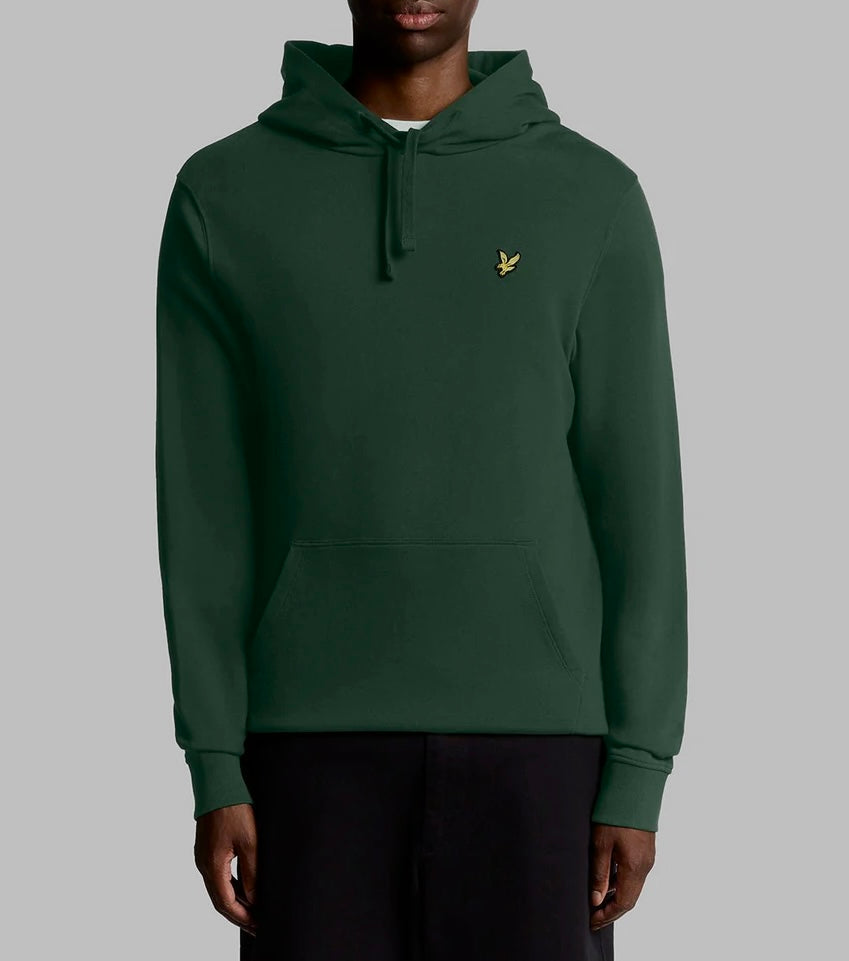 Felpa Con Cappuccio, Verde Bosco - Lyle&Scott