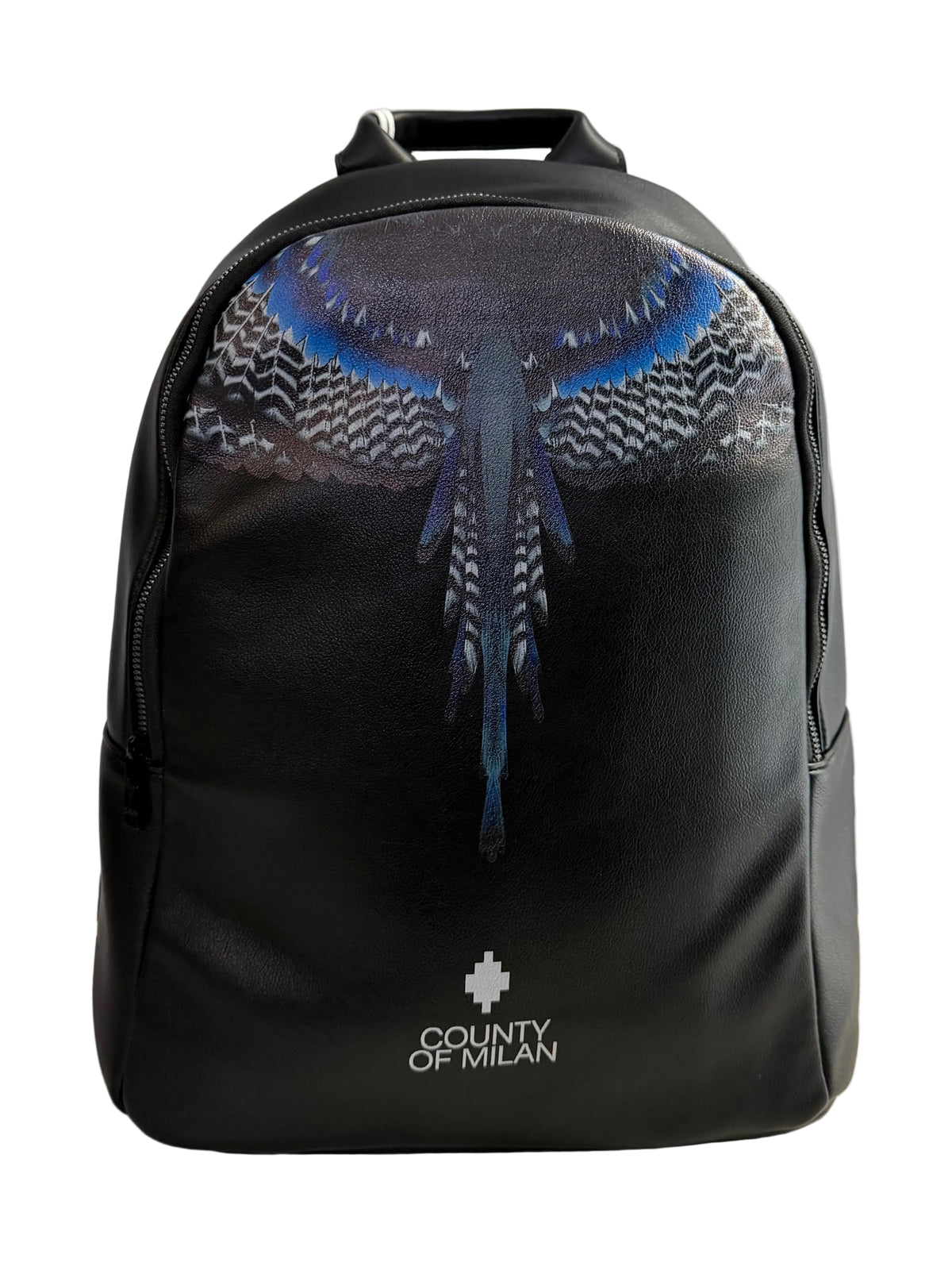 Backpack Black/Blue Wings, Nero - County Of Milan