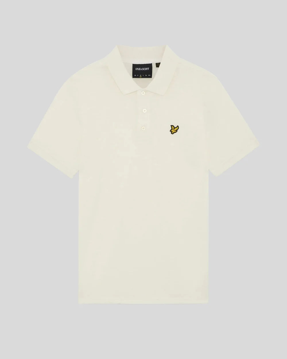 Fine Cotton Slub Polo Shirt, Ice Cream - Lyle&Scott