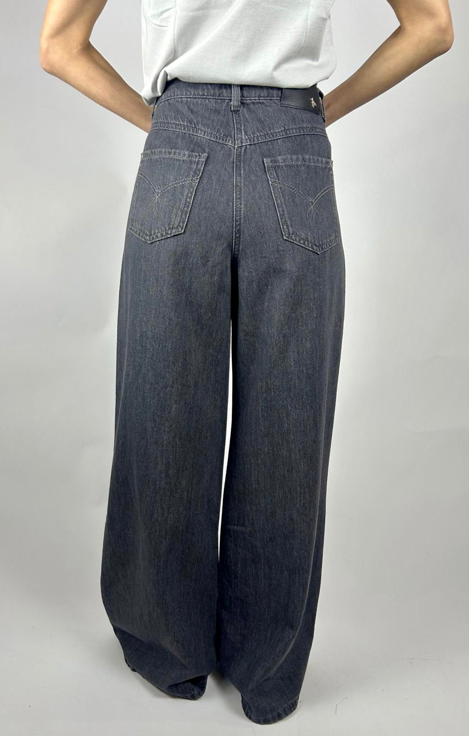 Jeans Denim Palazzo - Patrizia Pepe